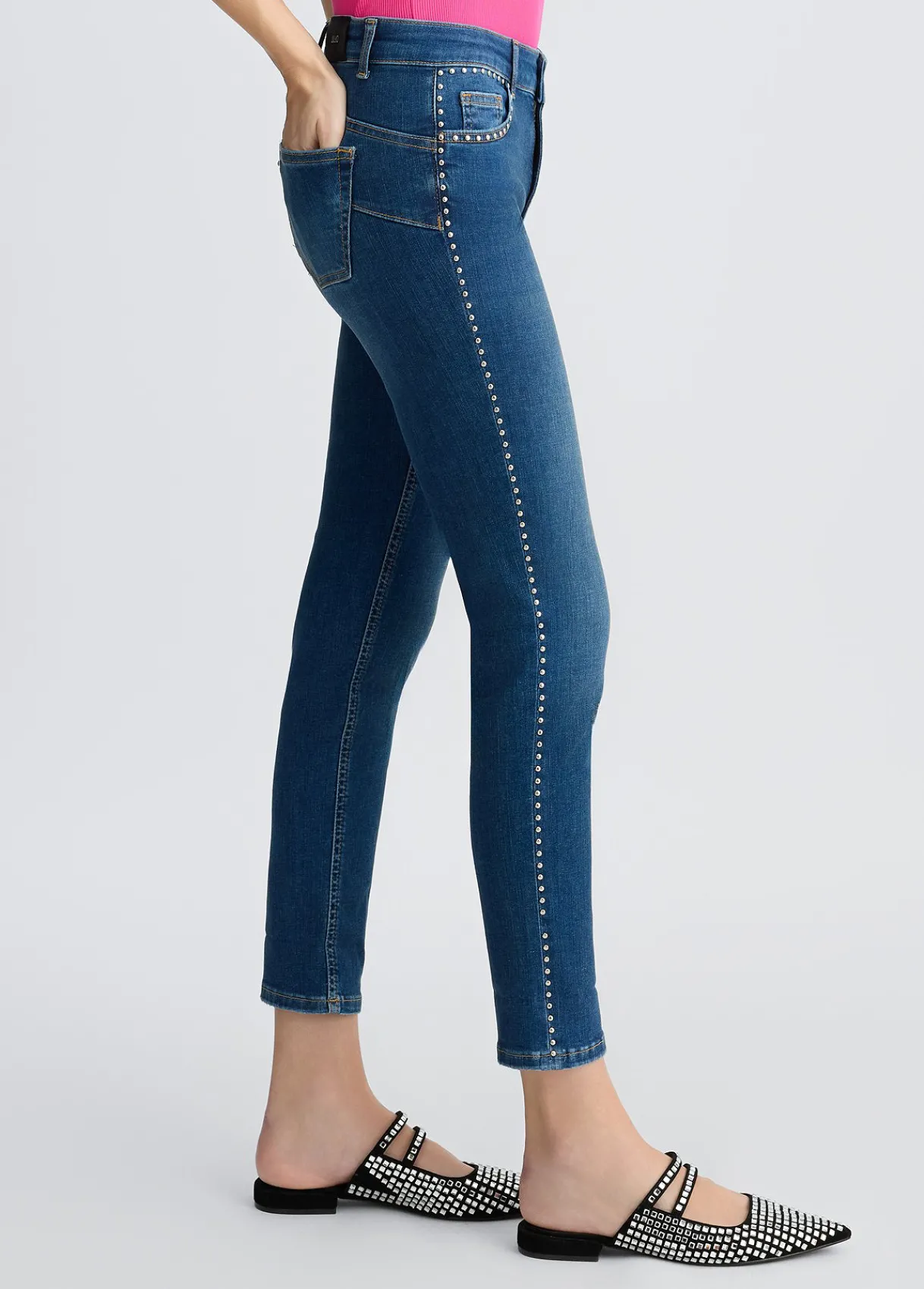 Liu Jo Jean skinny avec clous|Femme Jeans Skinny