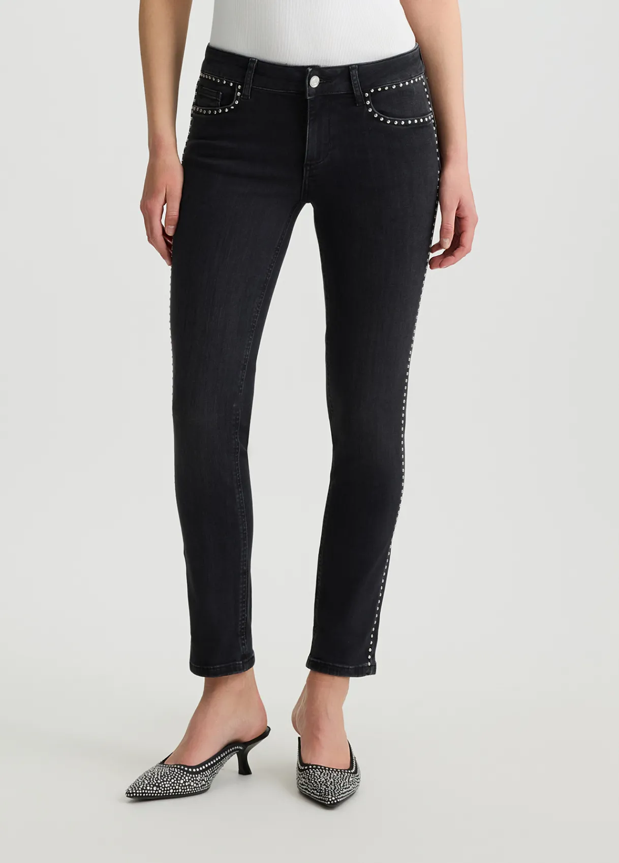 Liu Jo Jean skinny avec clous|Femme Jeans Skinny