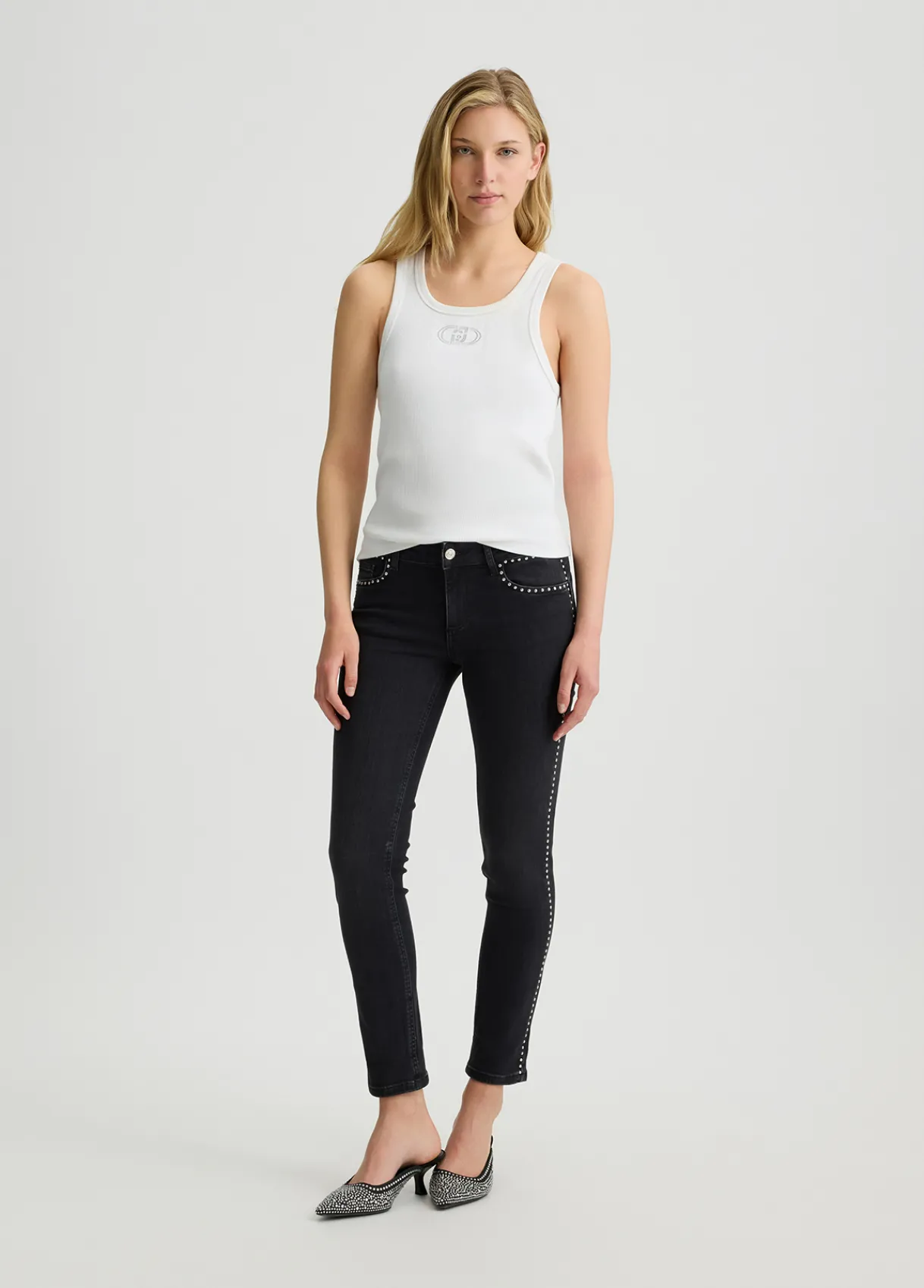 Liu Jo Jean skinny avec clous|Femme Jeans Skinny