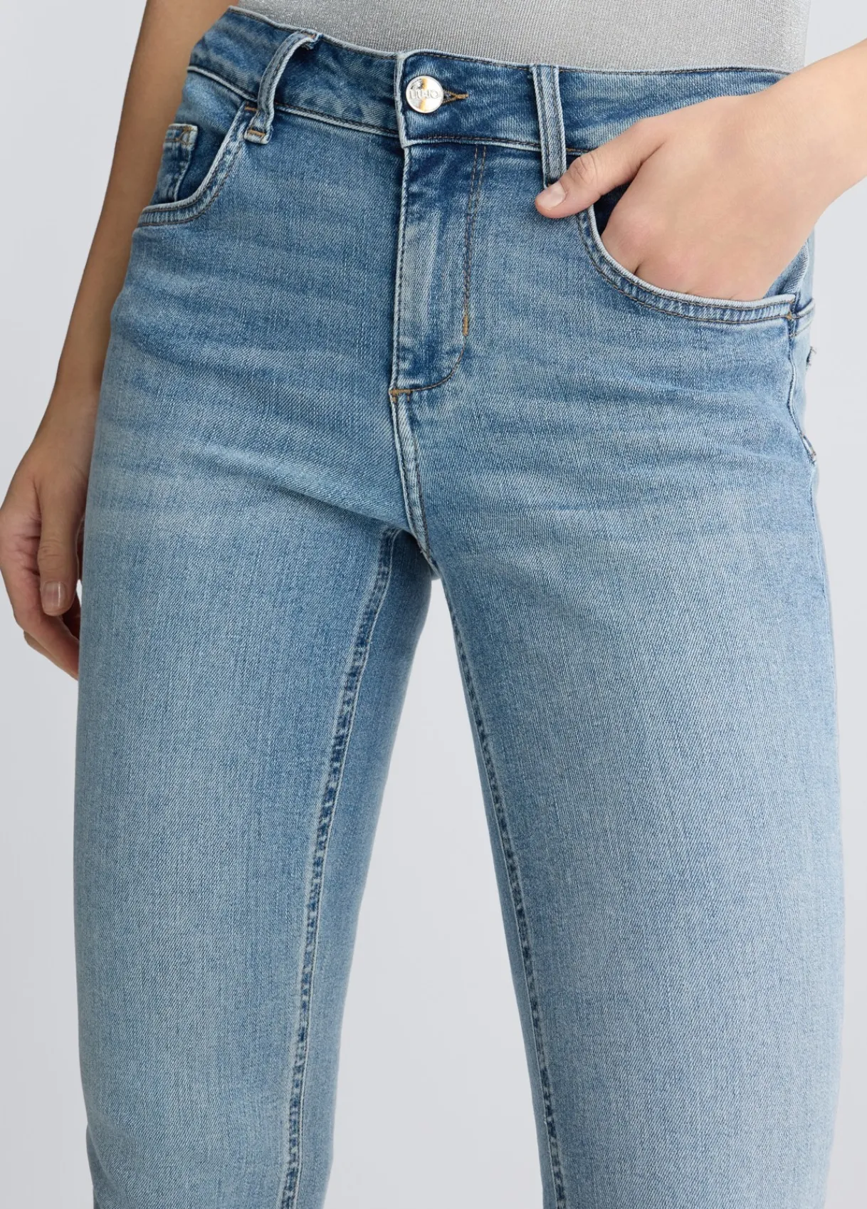 Liu Jo Jean skinny avec revers|Femme Jeans Skinny