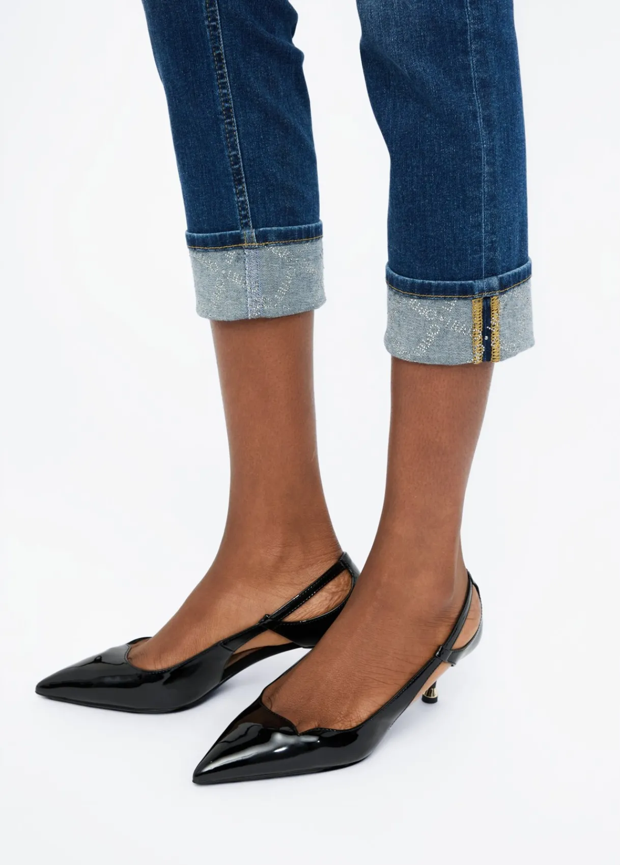 Liu Jo Jean skinny avec revers|Femme Jeans Skinny