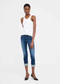 Liu Jo Jean skinny avec revers|Femme Jeans Skinny