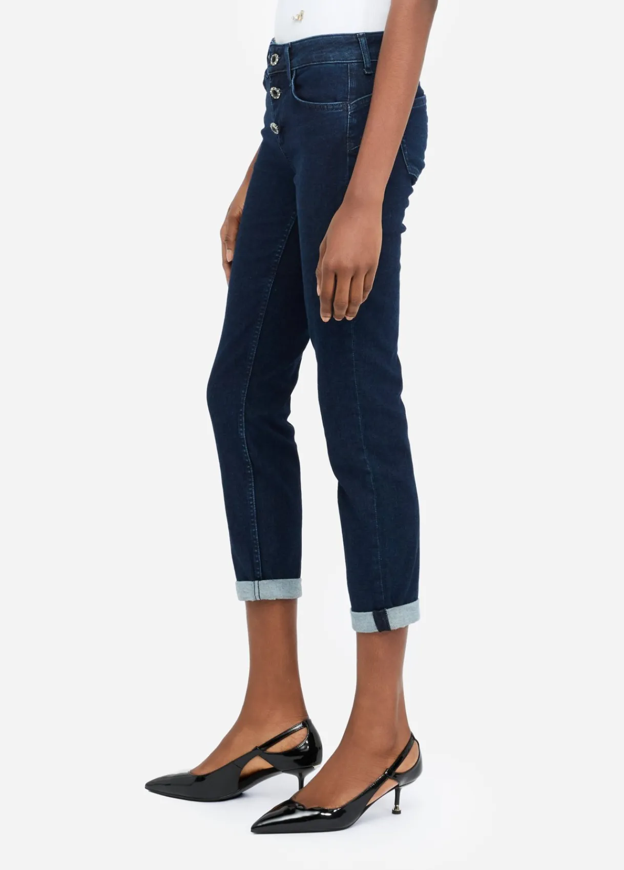 Liu Jo Jean skinny avec revers|Femme Jeans Skinny