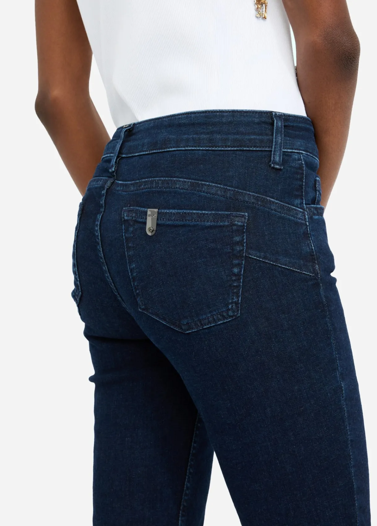 Liu Jo Jean skinny avec revers|Femme Jeans Skinny