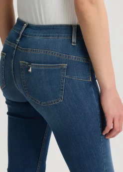 Liu Jo Jean skinny cropped avec revers|Femme Jeans Skinny