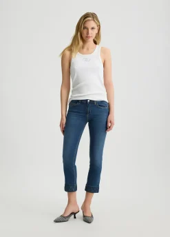 Liu Jo Jean skinny cropped avec revers|Femme Jeans Skinny