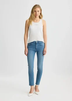 Liu Jo Jean skinny en coton effet usé|Femme Jeans Skinny