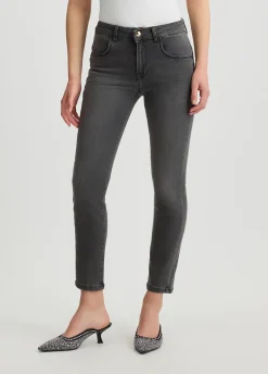 Liu Jo Jean skinny en coton effet usé|Femme Jeans Skinny
