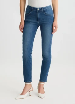 Liu Jo Jean skinny en coton effet usé|Femme Jeans Skinny