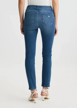 Liu Jo Jean skinny en coton effet usé|Femme Jeans Skinny