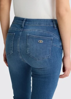 Liu Jo Jean skinny en coton effet usé|Femme Jeans Skinny