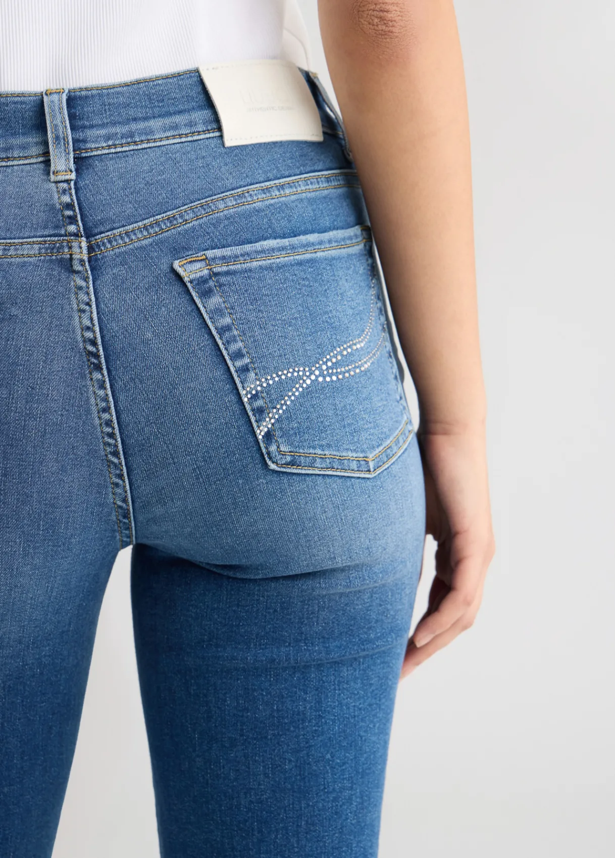 Liu Jo Jean slim avec strass|Femme Jeans Slim