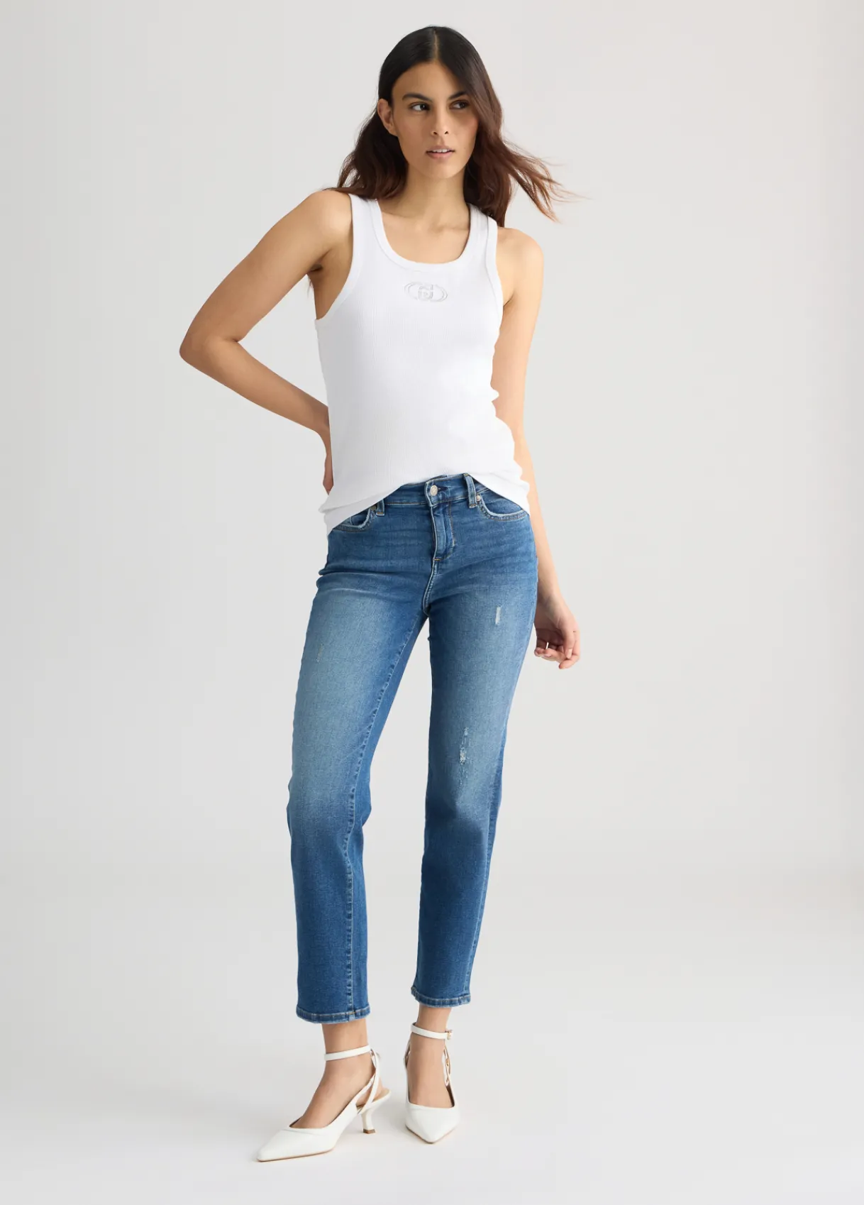 Liu Jo Jean slim avec strass|Femme Jeans Slim