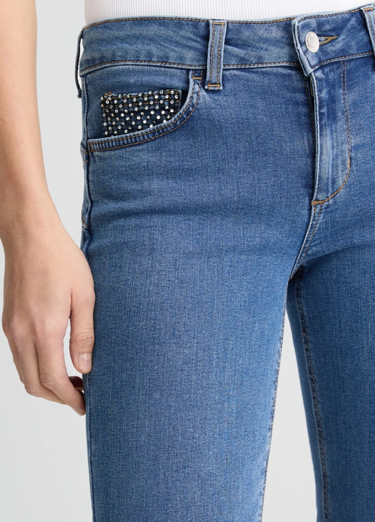 Liu Jo Jean slim avec strass|Femme Jeans Skinny