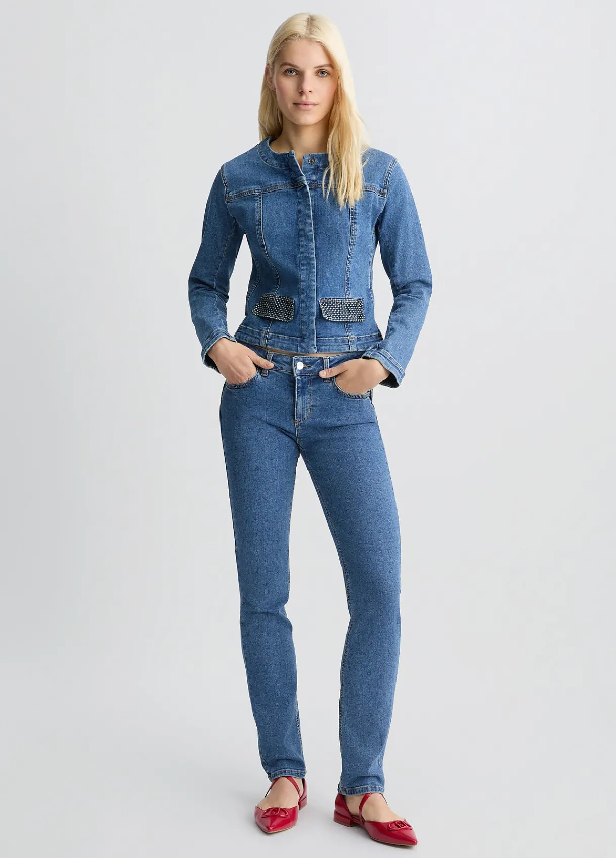 Liu Jo Jean slim avec strass|Femme Jeans Skinny