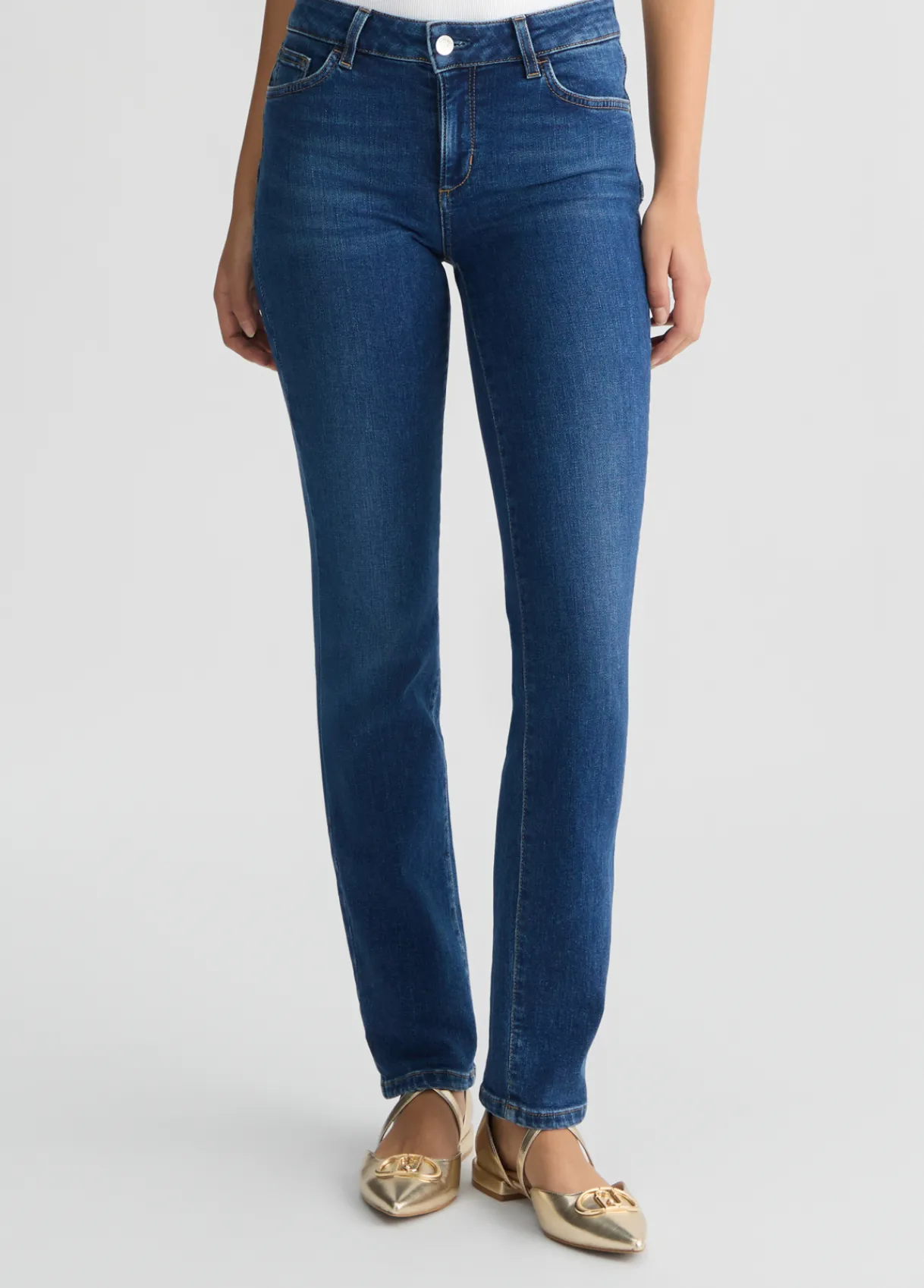 Liu Jo Jean slim foncé avec strass|Femme Jeans Skinny