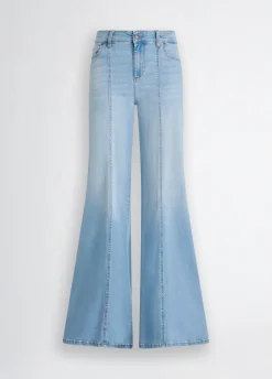 Liu Jo Jean super évasé à taille haute|Femme Jeans Patte D'Eph