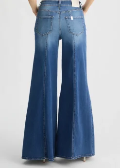Liu Jo Jean super évasé à taille haute|Femme Jeans Patte D'Eph