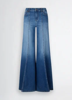 Liu Jo Jean super évasé à taille haute|Femme Jeans Patte D'Eph