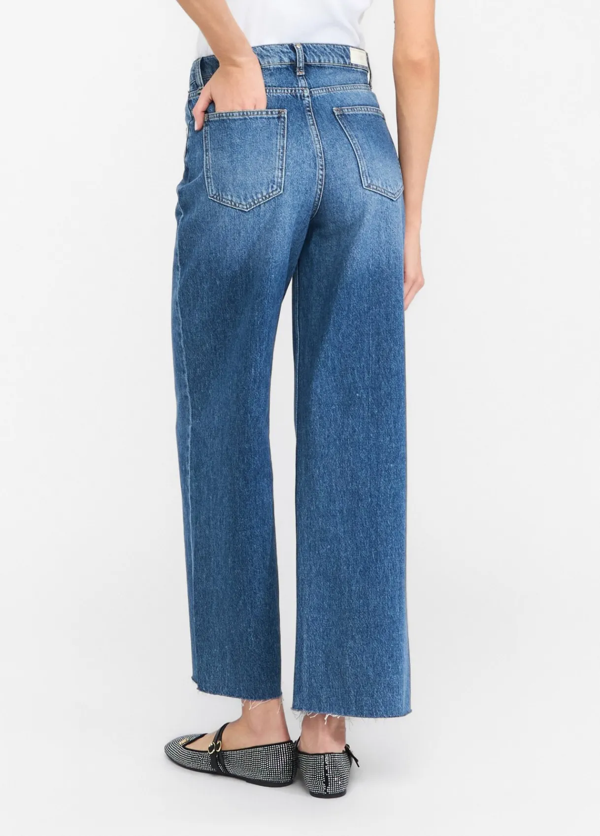 Liu Jo Jean taille basse à jambe large|Femme Jeans Patte D'Eph