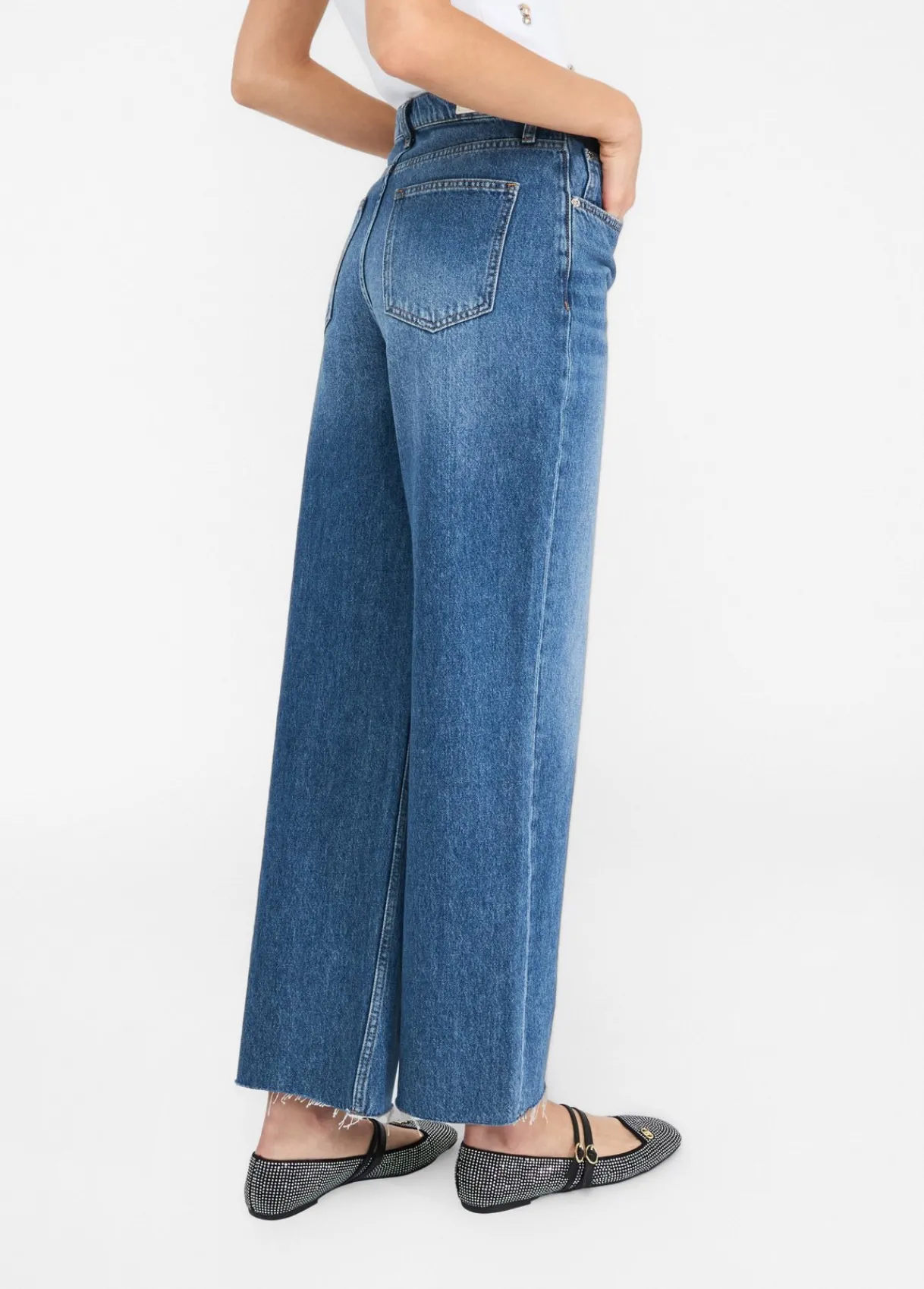 Liu Jo Jean taille basse à jambe large|Femme Jeans Patte D'Eph