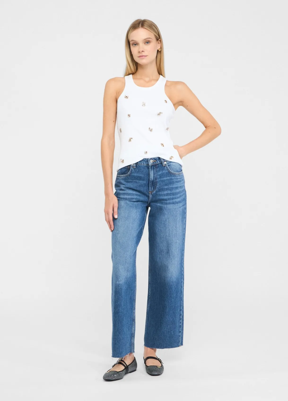 Liu Jo Jean taille basse à jambe large|Femme Jeans Patte D'Eph