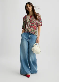 Liu Jo Jean évasé à taille haute|Femme Jeans Patte D'Eph