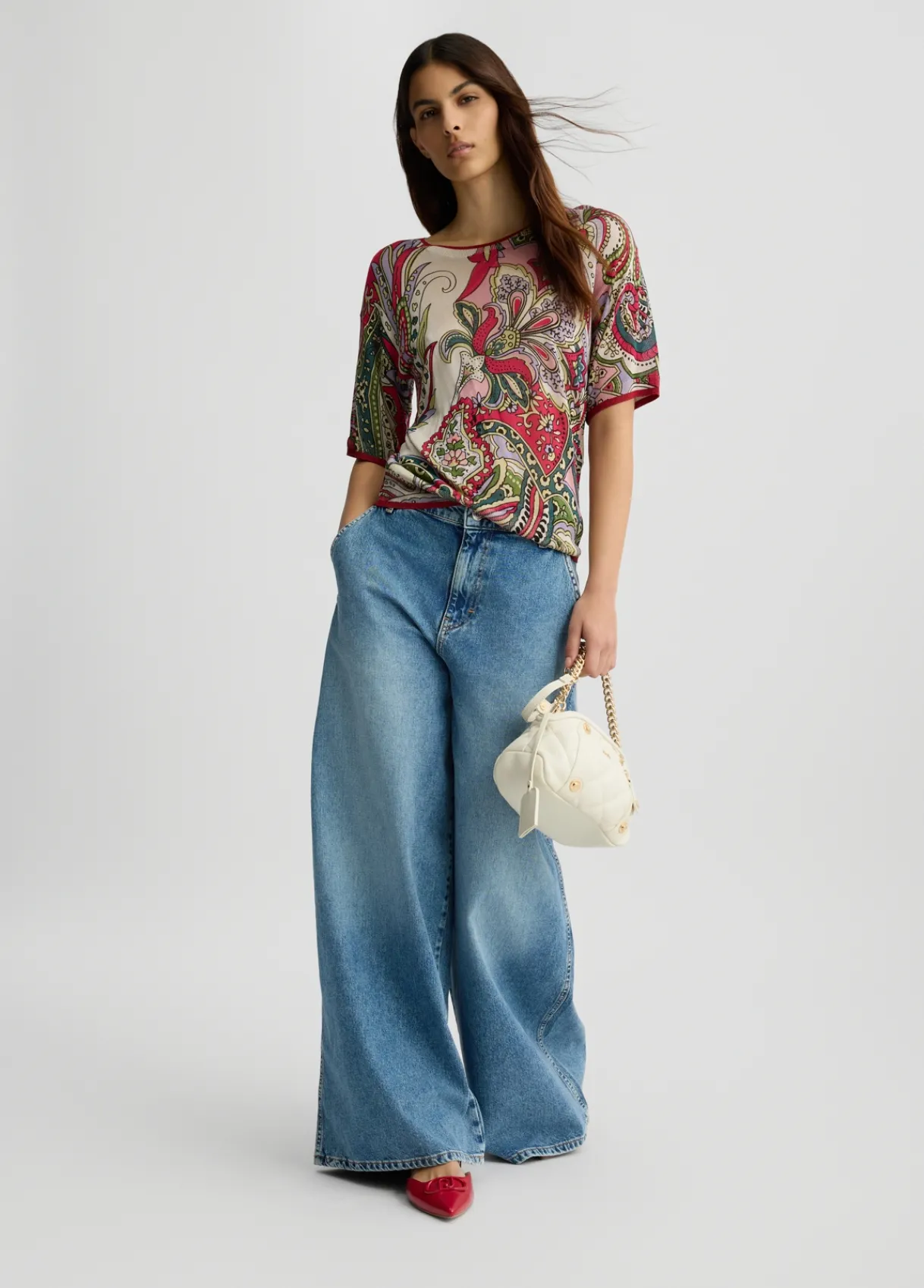 Liu Jo Jean évasé à taille haute|Femme Jeans Patte D'Eph