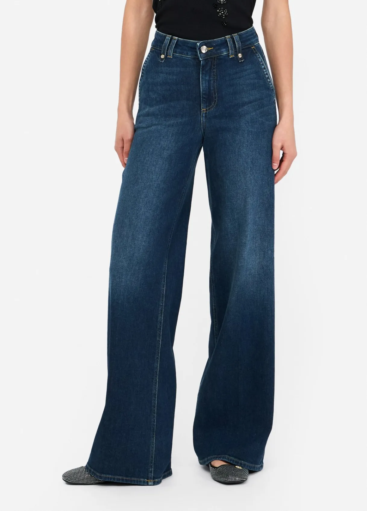 Liu Jo Jean évasé à taille haute|Femme Jeans Bootcut|Jeans Droit