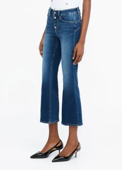 Liu Jo Jean évasé avec boutons bijoux|Femme Jeans Skinny