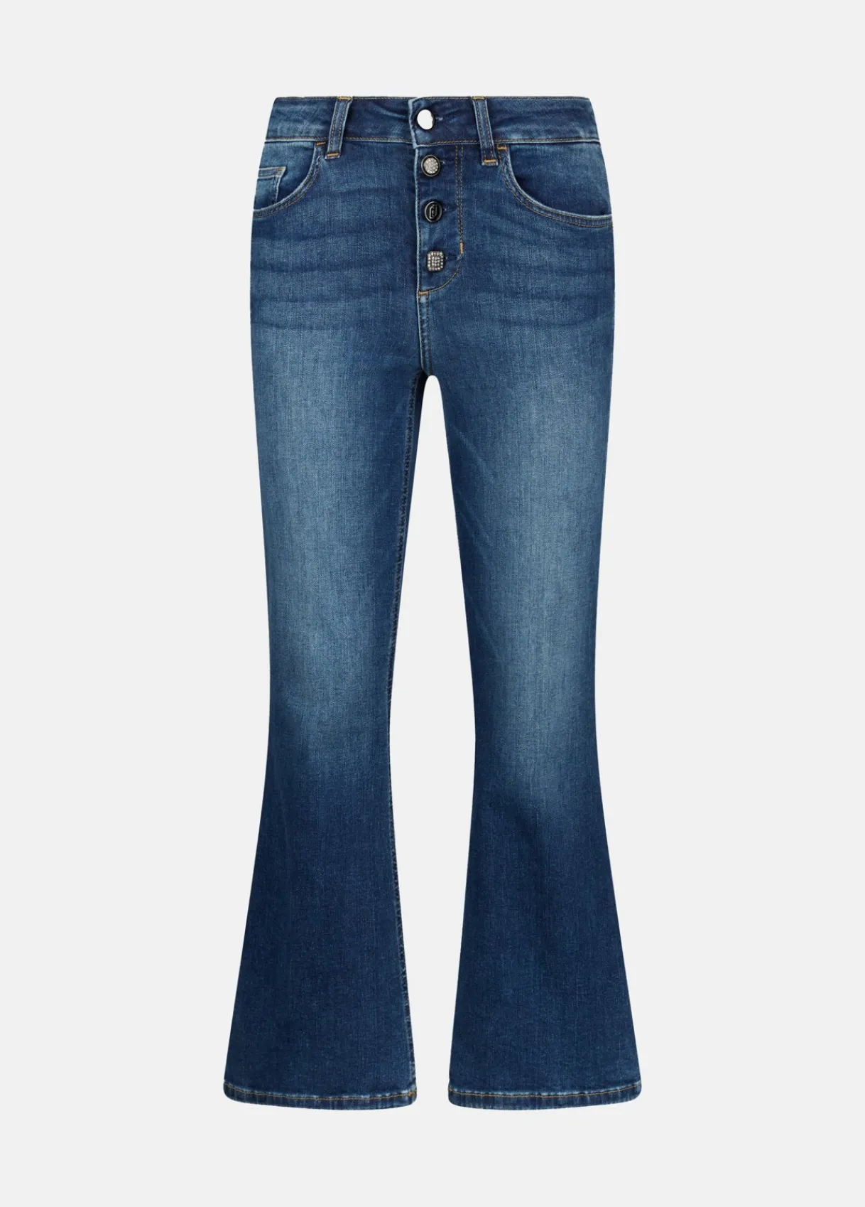Liu Jo Jean évasé avec boutons bijoux|Femme Jeans Skinny