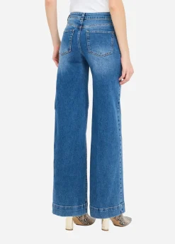 Liu Jo Jean évasé avec breloque bijou|Femme Jeans Patte D'Eph