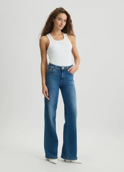 Liu Jo Jean évasé avec ceinture|Femme Jeans Patte D'Eph