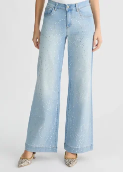 Liu Jo Jean évasé avec clous|Femme Jeans Patte D'Eph