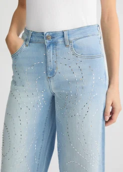 Liu Jo Jean évasé avec clous|Femme Jeans Patte D'Eph