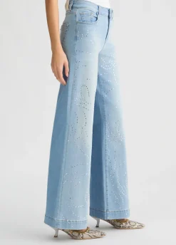 Liu Jo Jean évasé avec clous|Femme Jeans Patte D'Eph