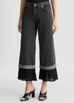 Liu Jo Jean évasé avec ourlet plissé|Femme Jeans Droit