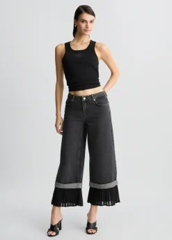 Liu Jo Jean évasé avec ourlet plissé|Femme Jeans Droit