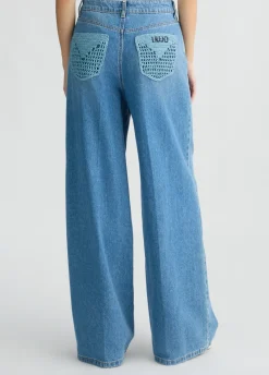 Liu Jo Jean évasé avec poches en crochet|Femme Jeans Patte D'Eph