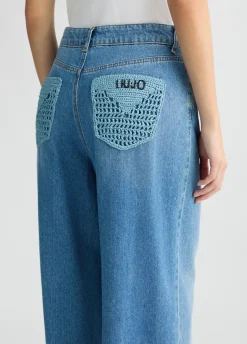 Liu Jo Jean évasé avec poches en crochet|Femme Jeans Patte D'Eph
