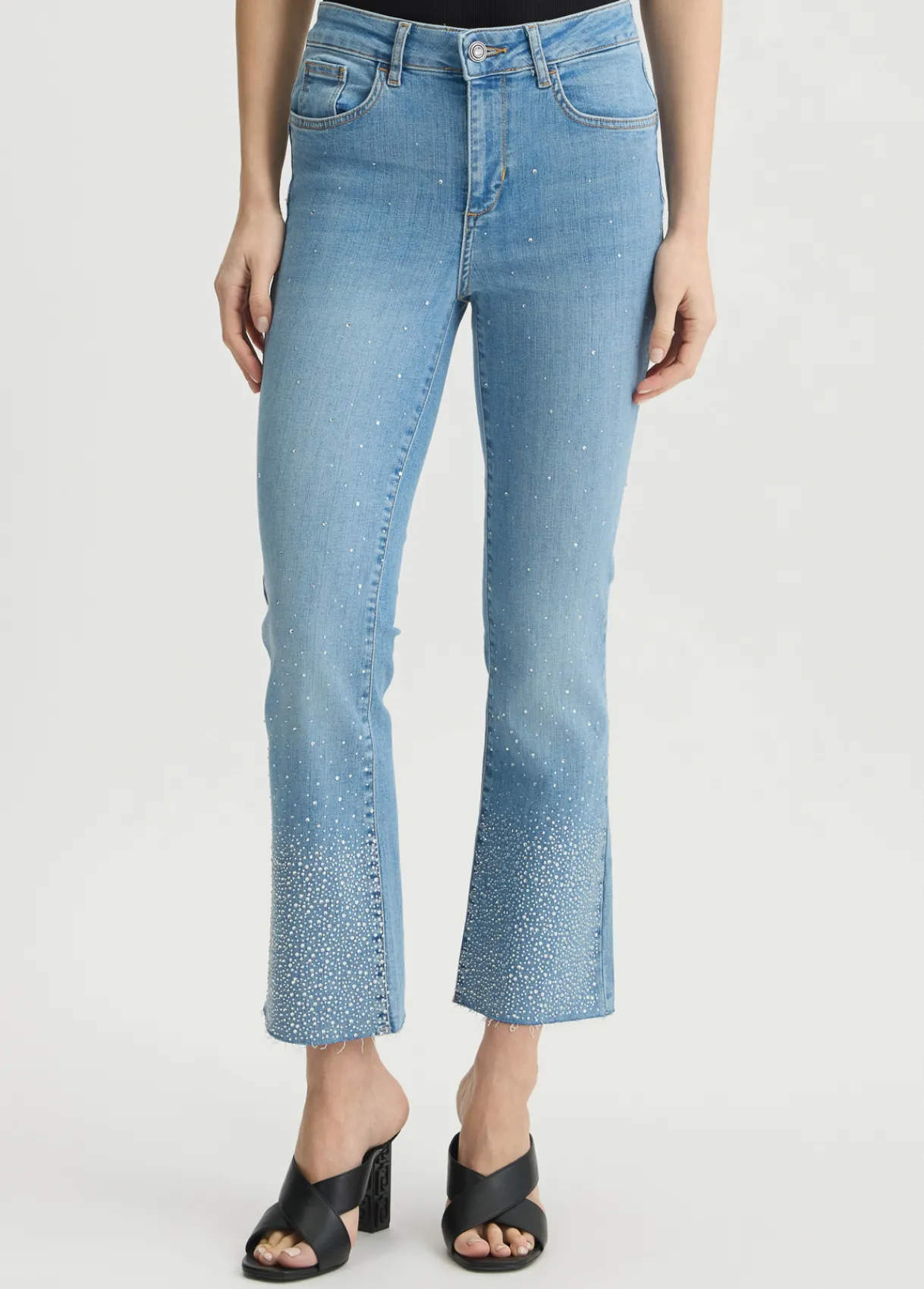Liu Jo Jean évasé avec strass|Femme Jeans Skinny