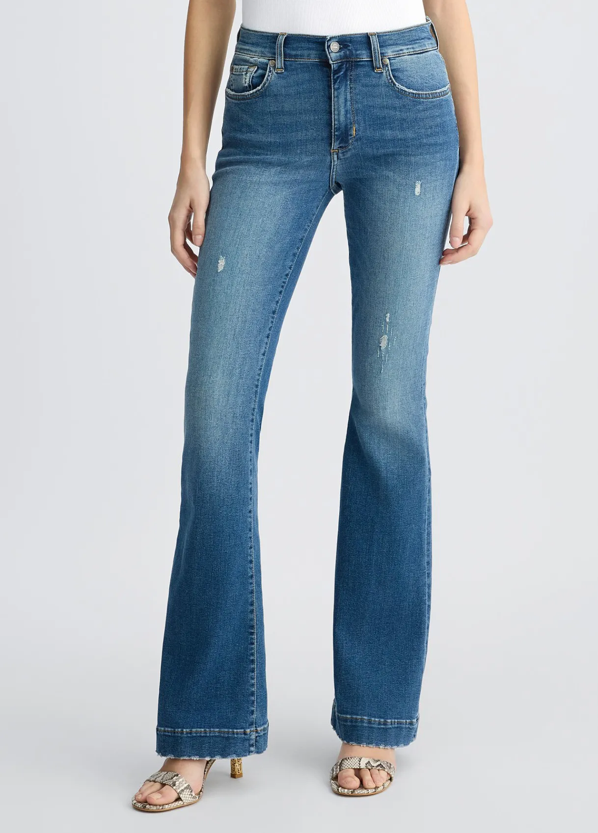 Liu Jo Jean évasé avec strass|Femme Jeans Droit