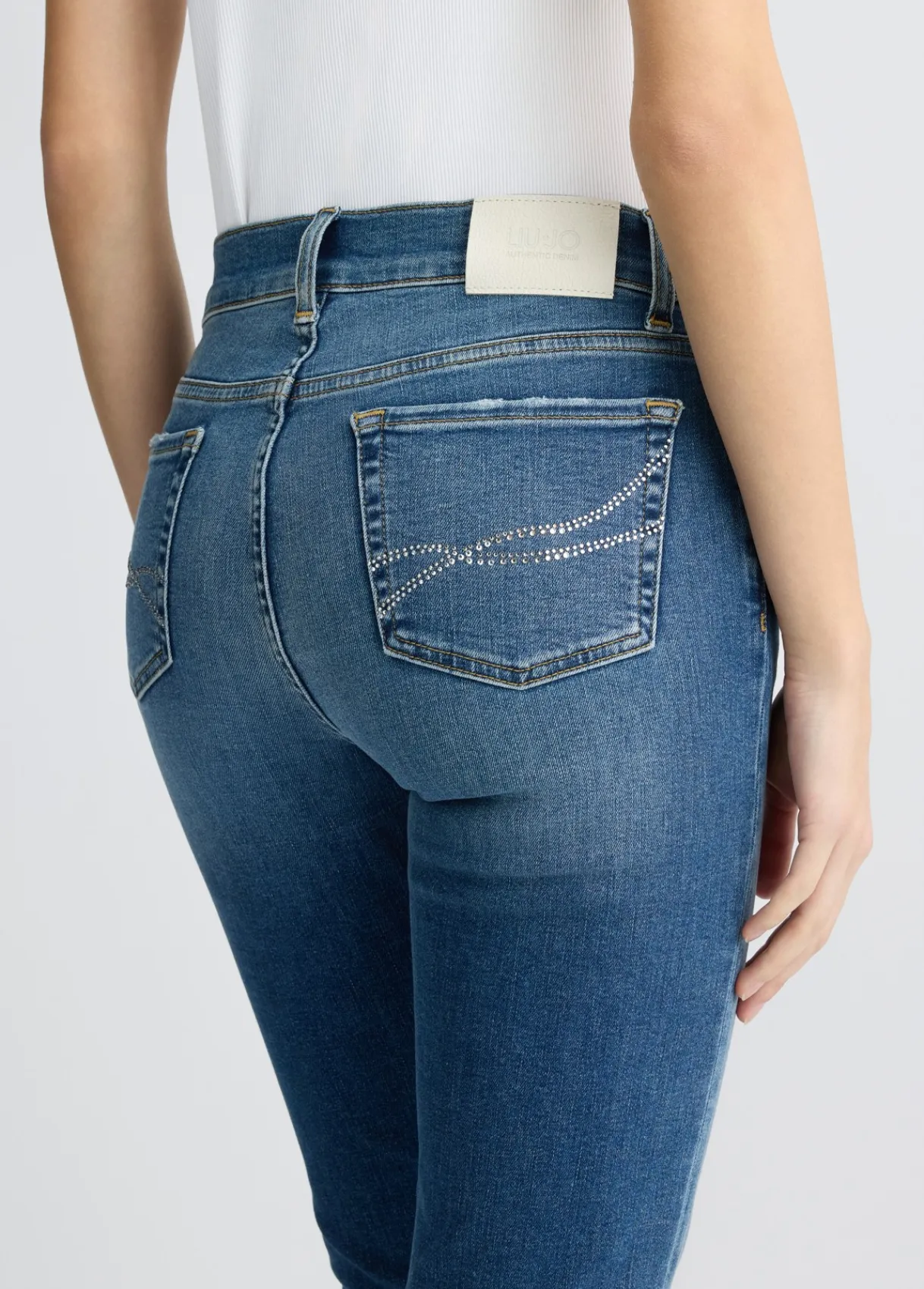 Liu Jo Jean évasé avec strass|Femme Jeans Droit