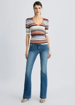 Liu Jo Jean évasé avec strass|Femme Jeans Droit
