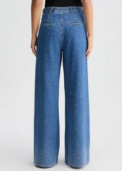 Liu Jo Jean évasé avec strass|Femme Jeans Patte D'Eph