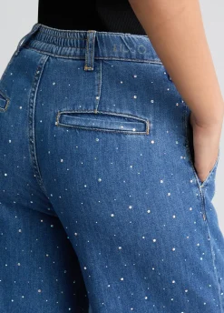 Liu Jo Jean évasé avec strass|Femme Jeans Patte D'Eph