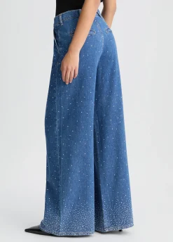 Liu Jo Jean évasé avec strass|Femme Jeans Patte D'Eph