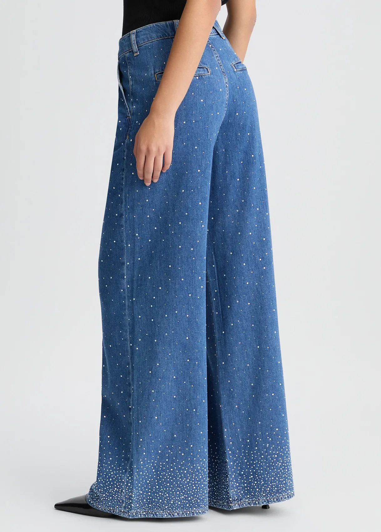 Liu Jo Jean évasé avec strass|Femme Jeans Patte D'Eph
