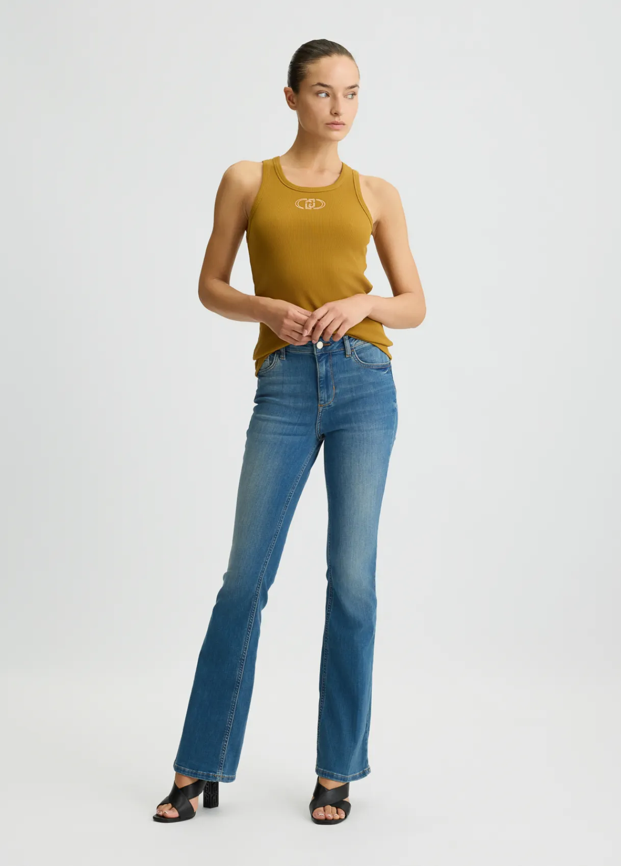 Liu Jo Jean évasé bottom up|Femme Jeans Patte D'Eph