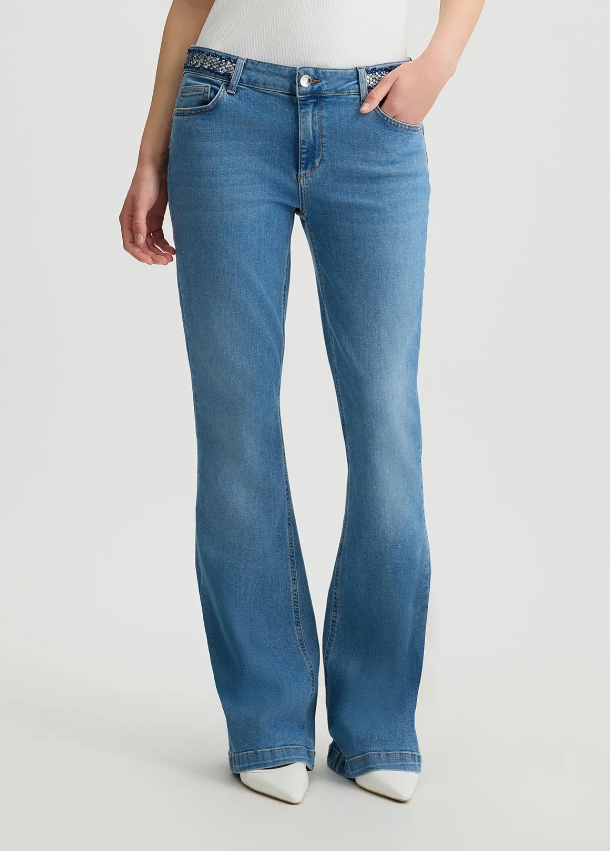 Liu Jo Jean évasé bottom up|Femme Jeans Bootcut